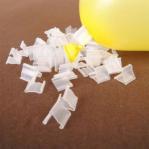 100pcs Balloon clip ties for sealing helium gas air balloons party quick & easy