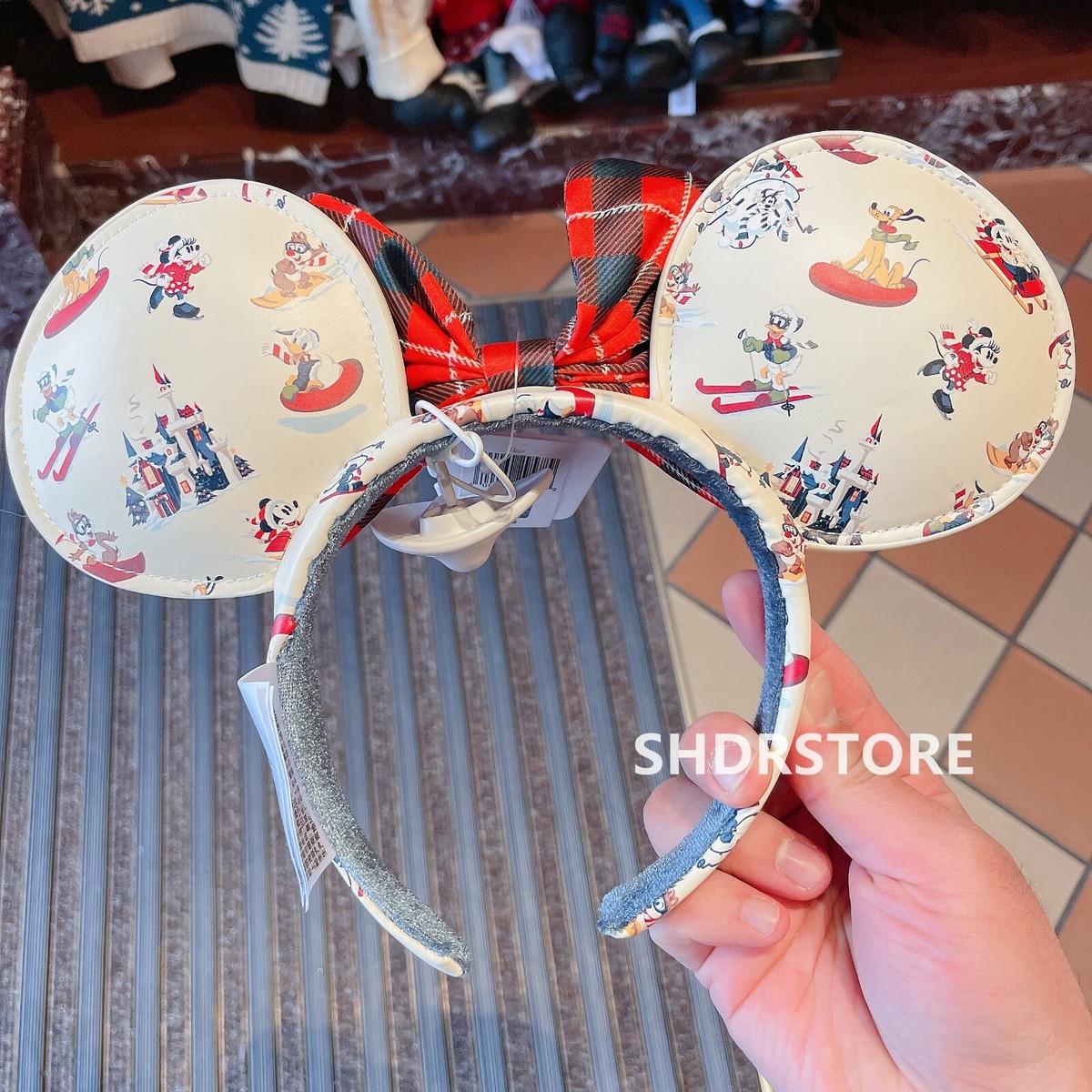 Disney authentic holiday Christmas Mickey Minnie mouse ear  display picture 2
