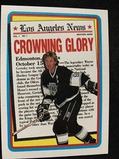 1990-91 Topps Hockey #3 Wayne Gretzky Crowning Glory Los Angeles Kings HOF NmMt