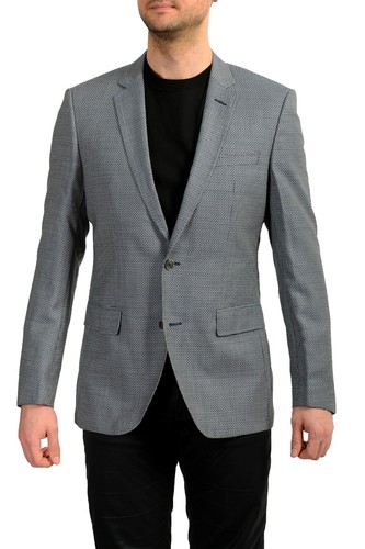 Hugo Boss Herren "Hutsons2" 100% Wolle Sport Mantel Blazer US 40R IT 50R