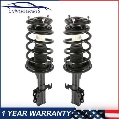 Pair Front Struts Shock Gas Absorbers w/ Spring For 2003-2008 Toyota Corolla FR