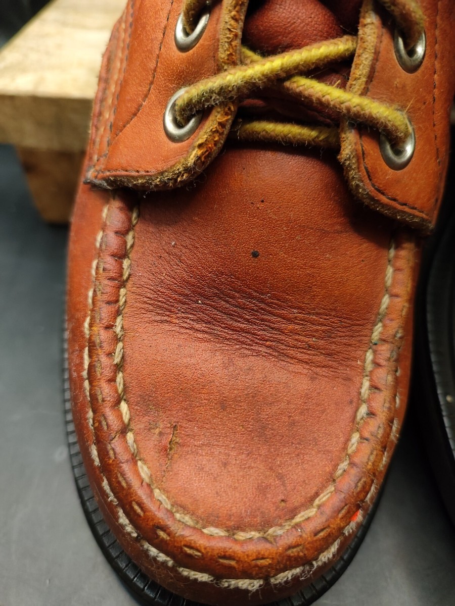 Vintage RED WING 404 Leather Moc Toe Super Sole MEN'S Work Boots