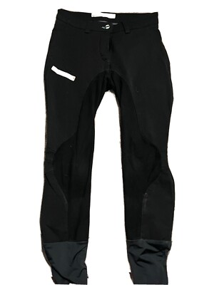 Animo Made in Italy Breeches Women's Full Seat Breeches, Black, Size IT-40/D-34