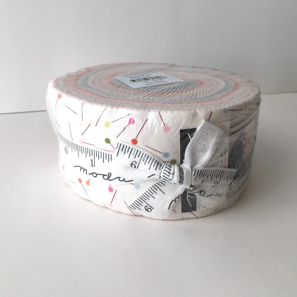 Rollo de gelatina de tela Moda MAKE TIME tiras de tela de edredón 2,5" geométrico abstracto nuevo en paquete Foto 2 de 4