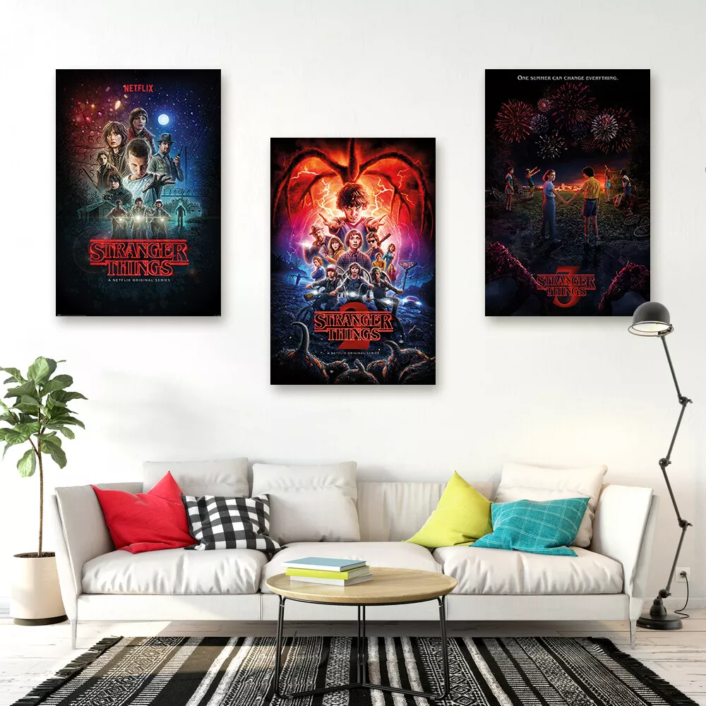  Stranger Things 1, 2, 3 & 4-4 Piece TV Show Poster Set