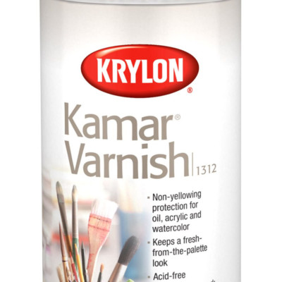 Clear Matte Finish Aerosol Spray Protects Oil Acrylic Watercolor Paintings 11 Oz