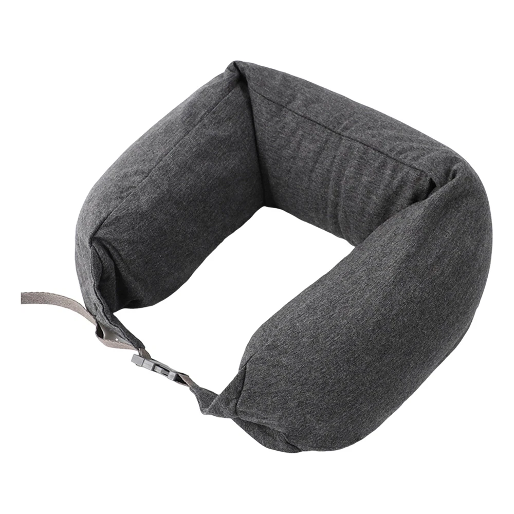 Travel Pillow Adjustable Drawstring Neck Super Soft Breathable with Hidden