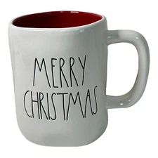 Rae Dunn "MERRY CHRISTMAS" Wreath Coffee Mug
