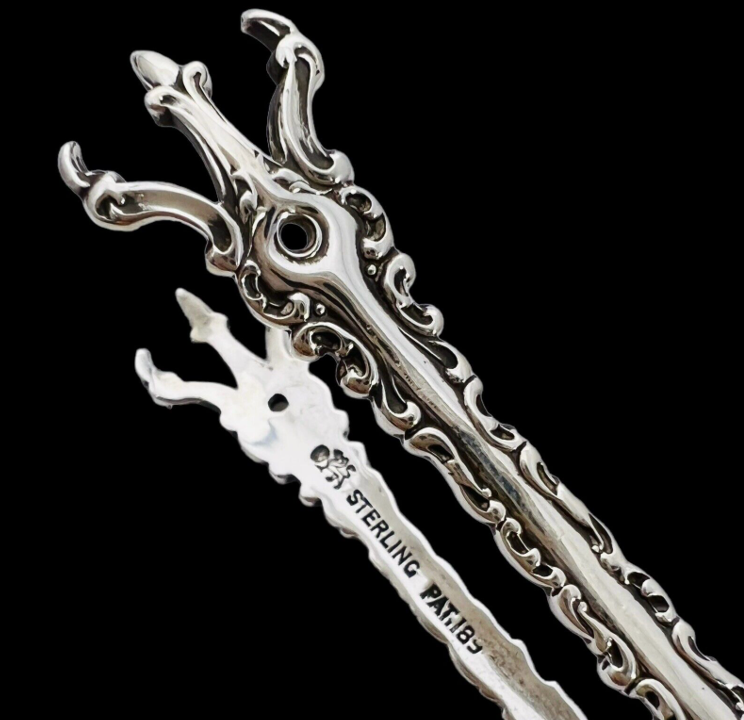 LOUIS XV Sugar Tong Sterling Silver  4 1/8