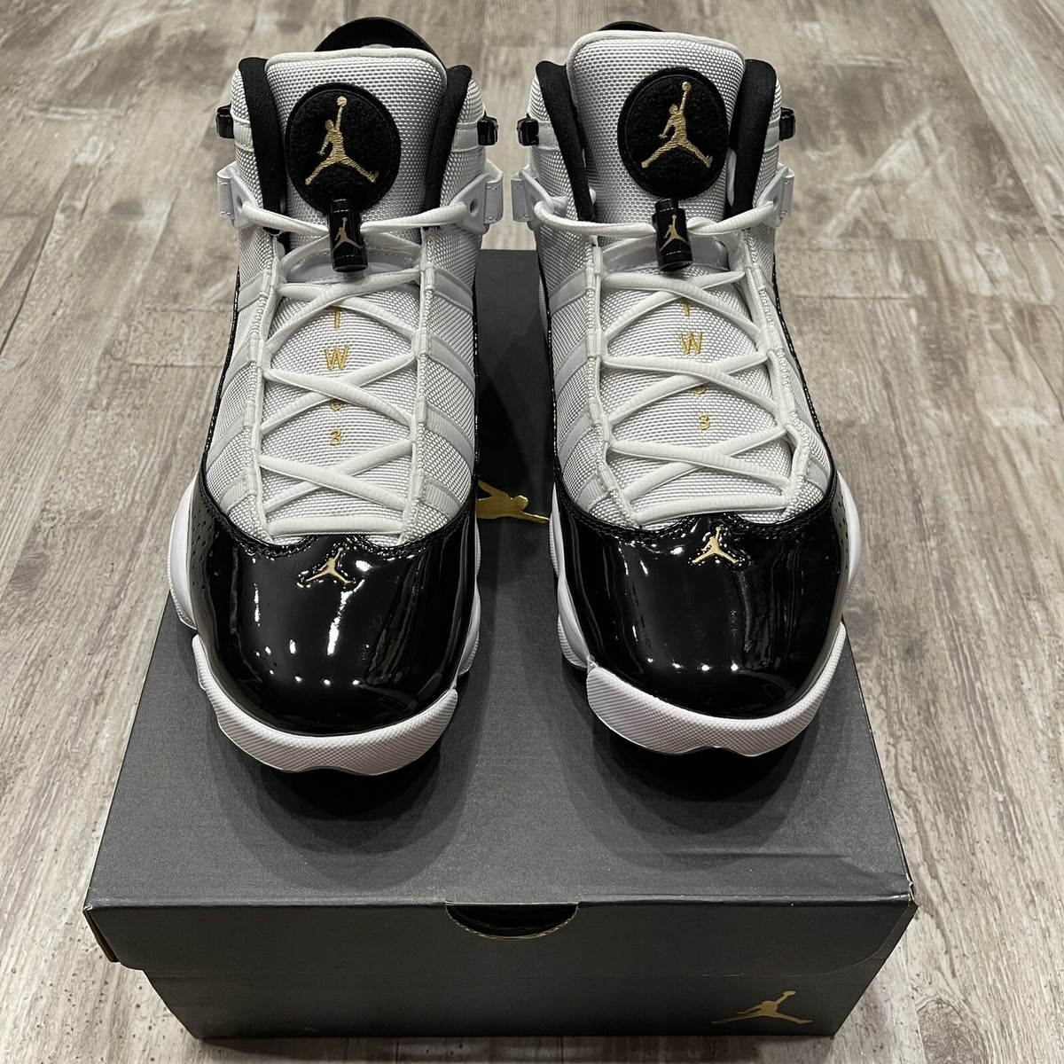 Nike Air Jordan 6 men Size 10.5 Rings Defining Moments Black