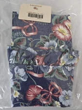 Longaberger Hostess Serving Tray Basket Stand Up Liner - Cottage Garden  20311