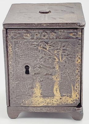 Antique 1882 Kyser & Rex Sport Patented Cast Iron Toy Bank