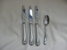 Lenox Stainless Bead  /  Teaspoon  &   Knives  4 Pieces