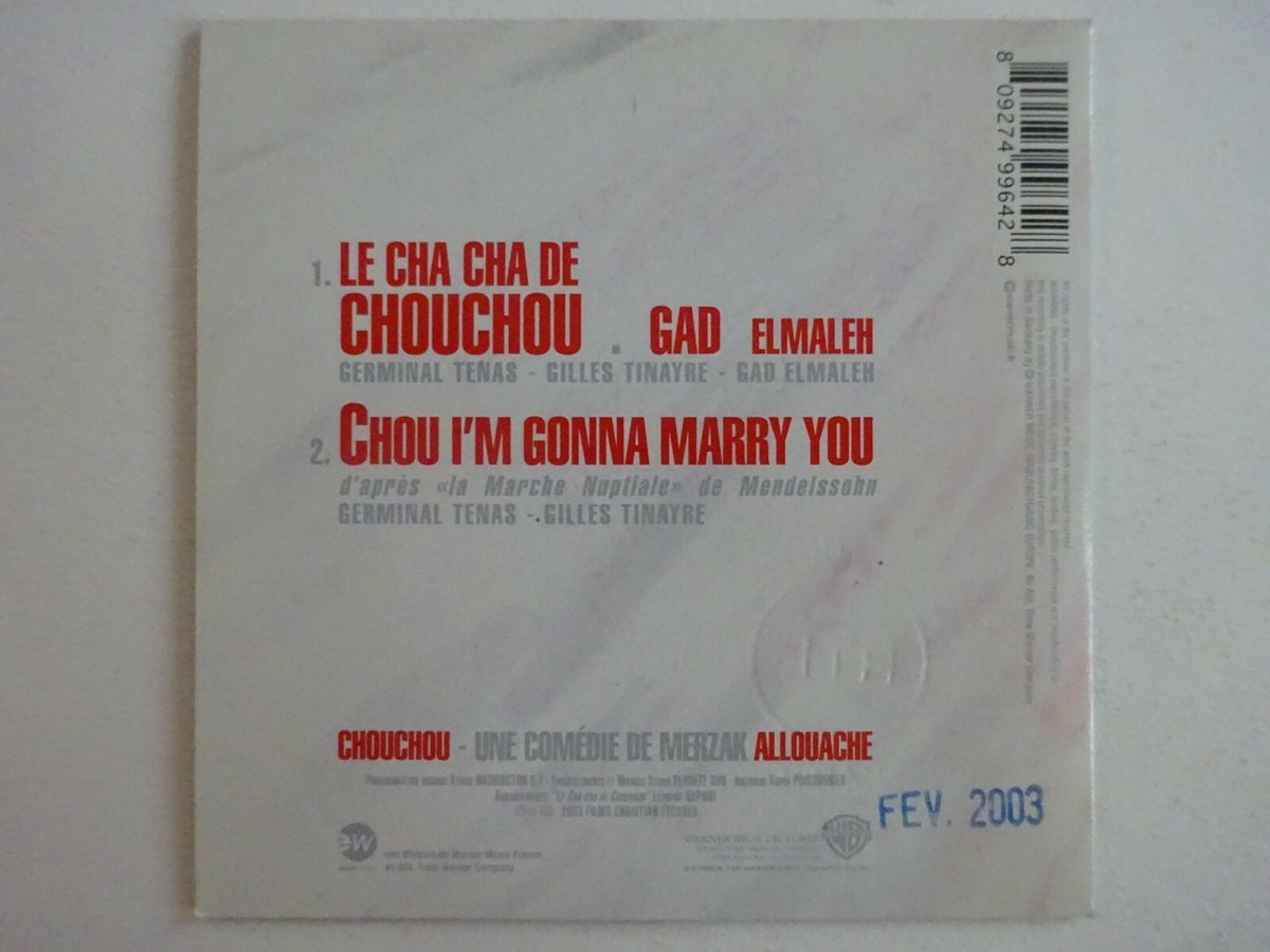 GAD ELMALEH : LE CHA CHA DE CHOUCHOU (CHANSON ORIGINALE DU FILM) ♢ CD  SINGLE ♢ | eBay