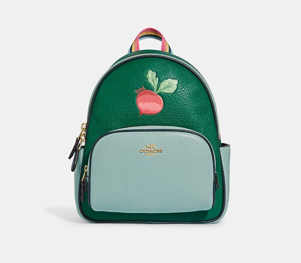Coach Mini Court Backpack With Radish and Leather eBay