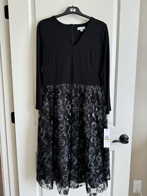 calvin klein black embroidered dress Gabriella Maxi Dress, in White Enchanted Embellishment, Size: 2XL main image 0