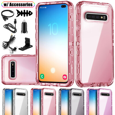 Clear Case For Samsung Galaxy S10 S10E S10 Plus Shockproof Clear Hard  Cover
