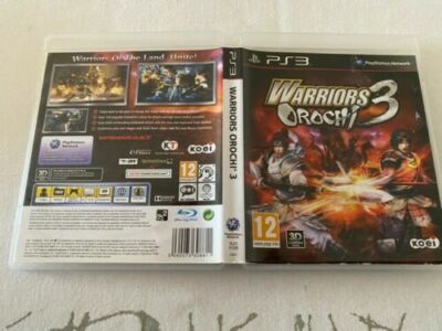 Warriors Orochi 3 (Sony Playstation 3 PS3) REGION FREE CIB UK Exclusive English