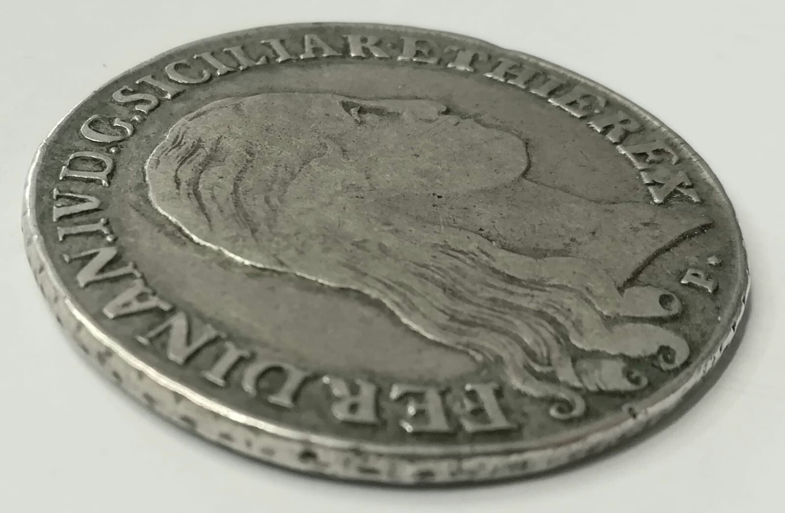 Naples Ferdinand IV Bourbon plate 120 grain 1799 RARE mb/bb