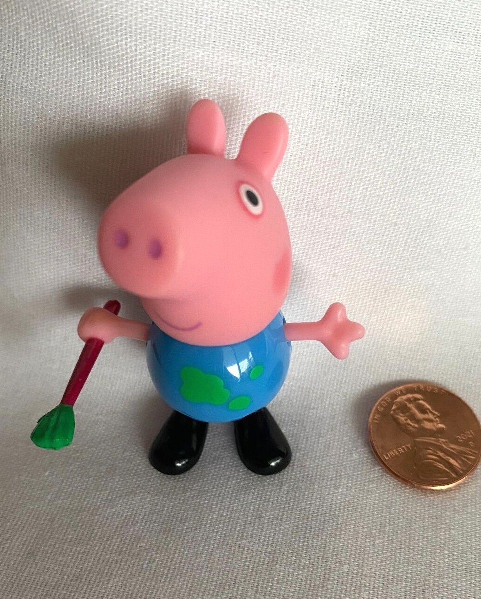 RARE Peppa Pig in Blue with Paintbrush 2.25