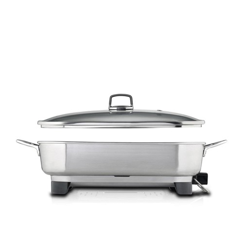 Sunbeam Banquet Electric Fry Pan 2400W Stainless Steel Frying Cooking Family Pan - Picture 8 of 10