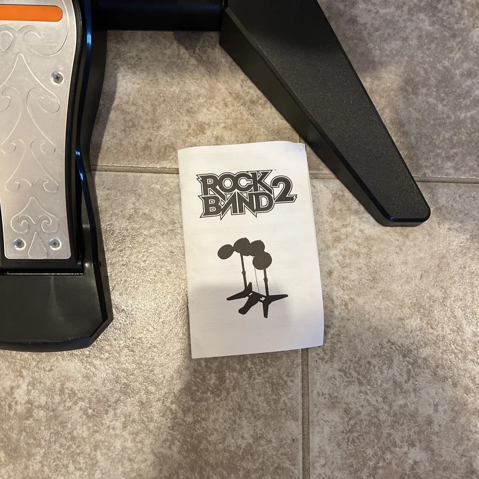 DEFECTIVE PlayStation 2 3 Rock Band 2 conjunto de bateria pacote bateria sem fio Se G3D - Imagem 4 de 4