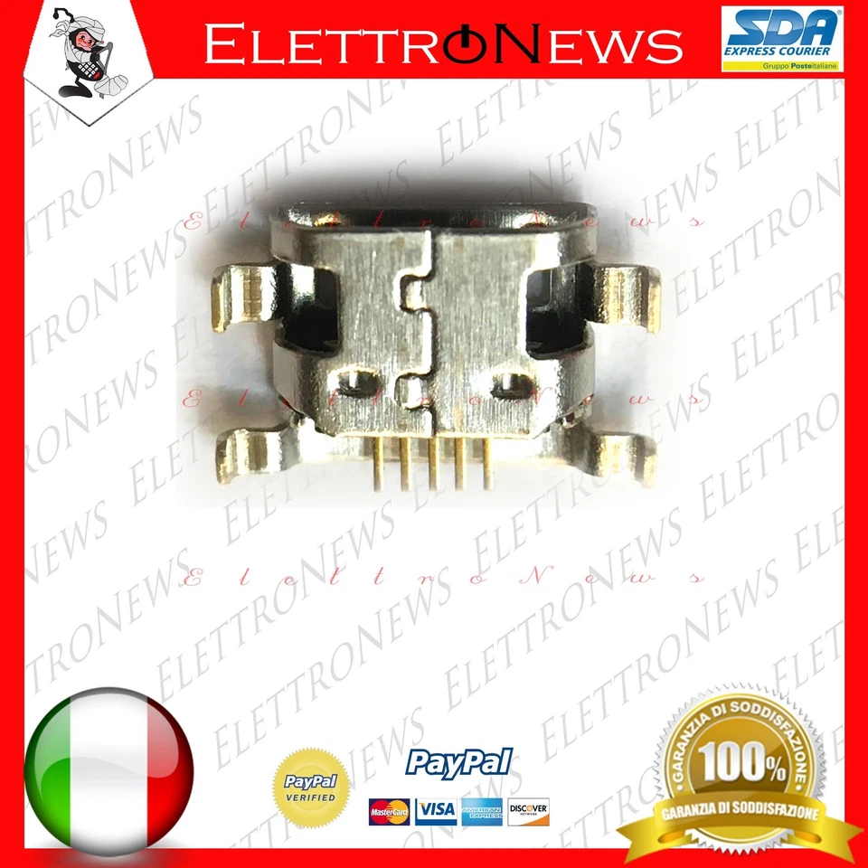 Connettore di ricarica micro usb per HUAWEI Y6 2019 MRD-LX1 MRD-LX2 A015 - Immagine 3 di 3