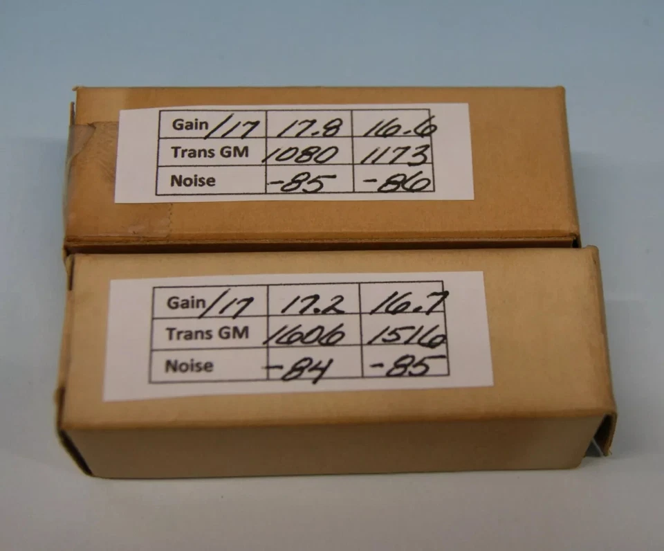 2 Placas Largas Grises Sylvania 12AU7A ECC82 Halo Getter Maxi-Pre-Probado Nuevo de Lote Antiguo, bn3618 Foto 4 de 4