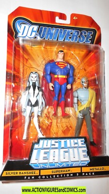 JUSTICE LEAGUE Unlimited METALLO SILVER BANSHEE SUPERMAN dc