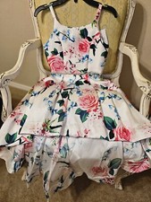 NEW NWT Speechless Girls Sparkling Floral Hi-Lo Formal Dress Size size 8