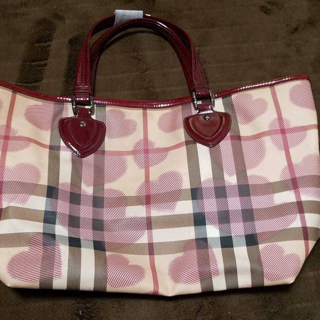 バッグ BURBERRY LEATHER PLAID TOTE HAND BAG Vintage: Original Burberry Plaid Mini Square Tote Bag | eBay