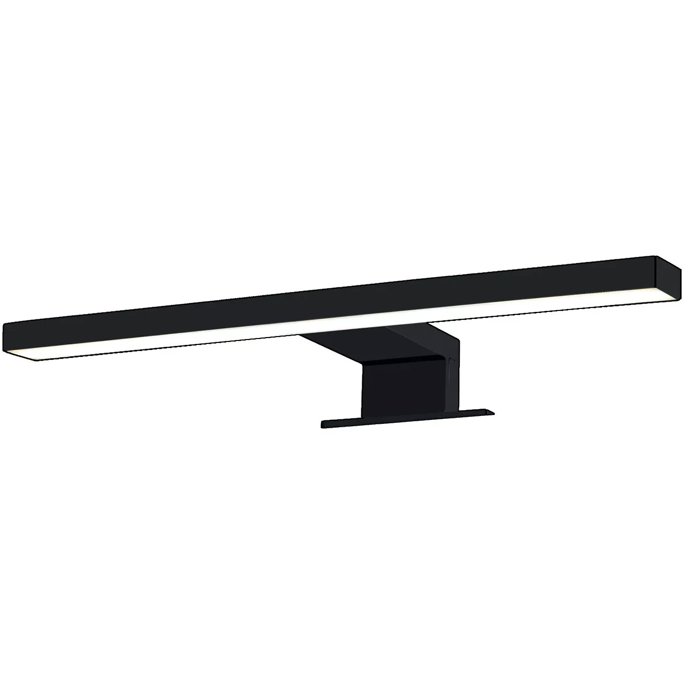 Applique Bagno LED 30 cm Nero Lampo: Luce Specchio Professionale IP44