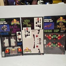 Ultra RARE 1994 SABAN Mighty Morphin Power Rangers Origami Paper Art 3D Zord