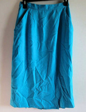 Vintage Skirt Size 10 Straight Midi Lined Pockets Has Small Stains See Pictures