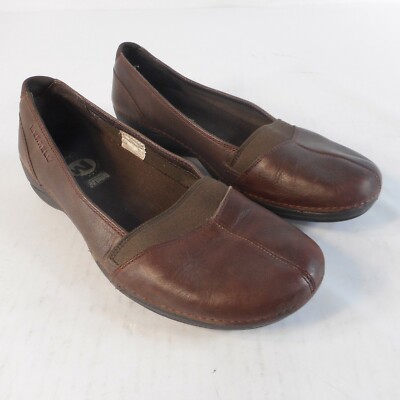 Merrell Olive Slip-On Loafers MERRELL Women Apure Olive Brown Leather Slip-On Loafer  main image 3