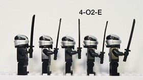 Lego Ninjago Nindroid  Minifigure Lot of 5 70720 70728 njo093 w/ Weapons