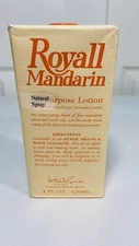 Royall Mandarin by Royall Lyme Bermuda LTD, 4 oz All Purpose EDT Lotion for Men