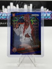 2025 WNBA Panini Prizm Saniya Rivers Blue Velocity Rc Image Variation