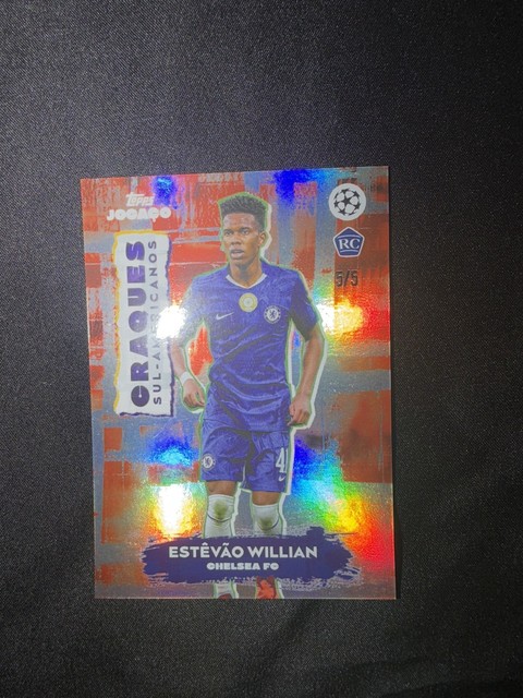 2025 Topps Jogaco UEFA Club Competitions 5/5 Estevao Willian Rookie RC