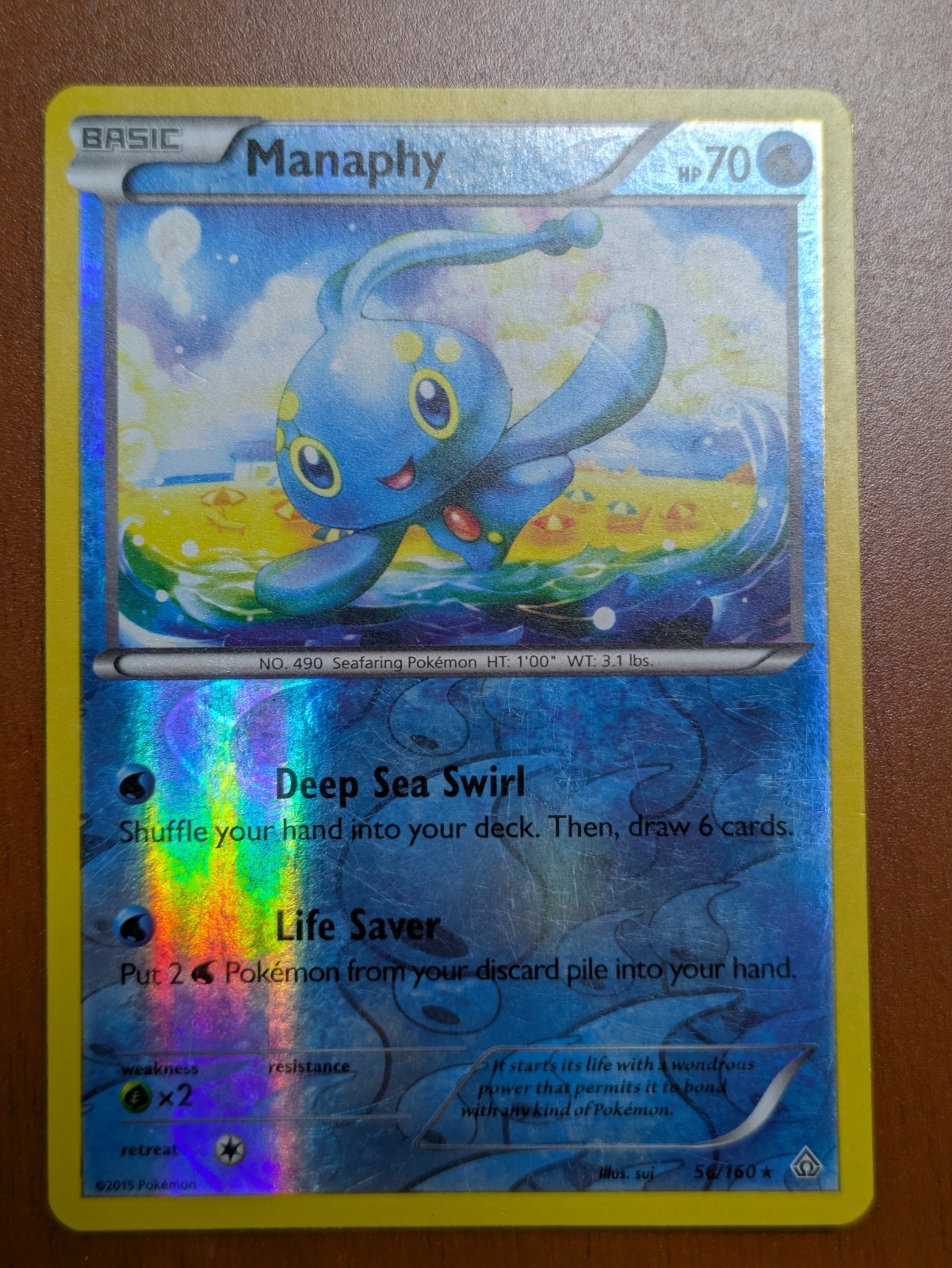 TCG Manaphy #56/160 Reverse Holo, Pokémon Primal Clash