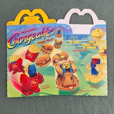 Vintage 1987 McDonald's Toy Changeables Transformers Happy Meal Box Only 1st Ed.