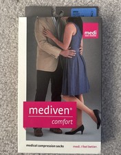 Mediven Comfort Unisex Compression Socks 45504 Comfort Calf Open Toe 15-20 Sz IV