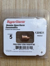 OEM Hypertherm Genuine Nozzles 120931 Powermax 60A • Lot of 4