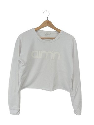 AIM'N Cropped Shirt Damen Shirt Gr. DE 36 weiß Casual-Look