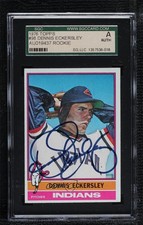 SGC 1976 Topps Dennis Eckersley #98 SGC AU Certified Autograph HOF 0d59