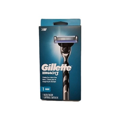 GILLETTE MACH 3 ONE RAZOR & ONE CARTRIDGE - NIB SEALED - NEW