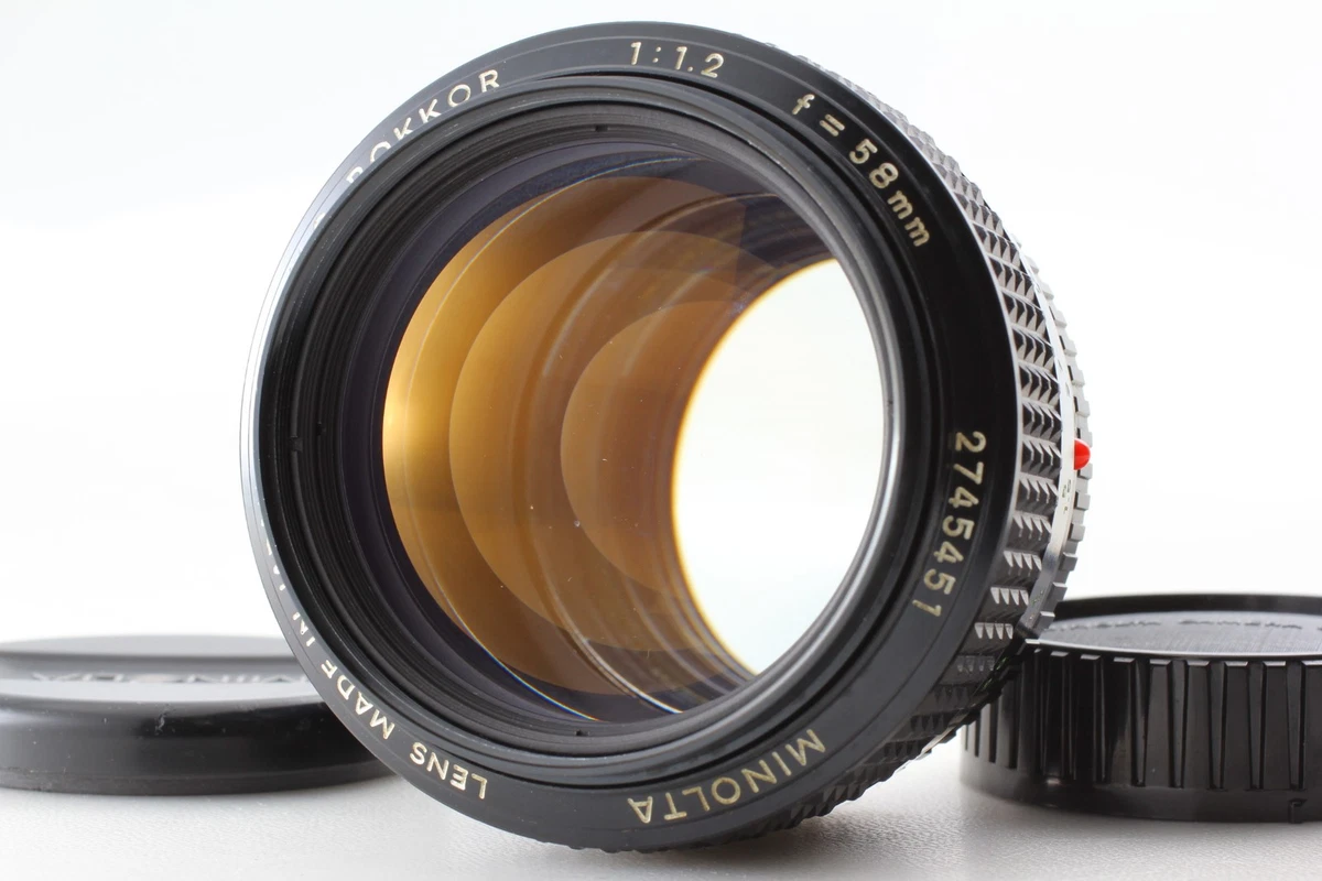 Minolta 58mm Focal f/1.2 Camera Lenses for sale | eBay