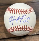 Hunter Brown signed ROMLB Rawlings Baseball Houston Astros Autograph COA
