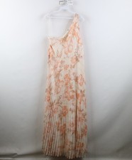 Express Pleated Ruffled One Shoulder Dress Formal Bridesmaid Womens Size M