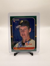 1987 Donruss The Rookies John Smiley RC Auto Pirates Signed Rookie Card #39. rookie card picture